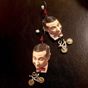 NWOT Pee-Wee Herman Big Adventure Bike Earrings